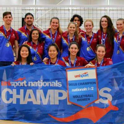 Team UQ won the women's volleyball gold medal.